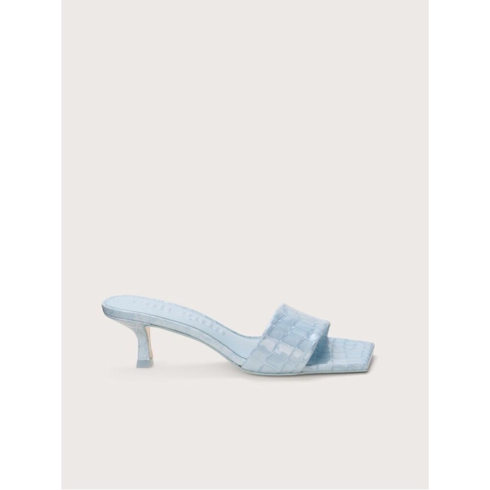NEW CULT GAIA ADA Sandal in ice blue croc leather